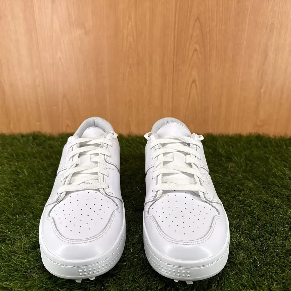 Jordan Nu Retro 1 Low Golf White Pure Platinum Golf Shoes FZ4153-100 Mens Size 8